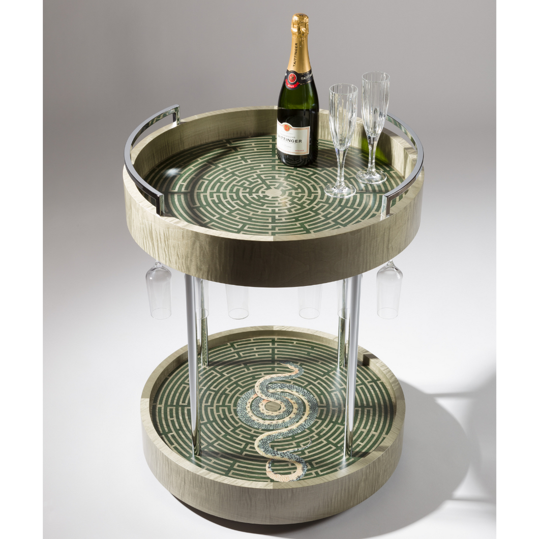Serpent in the Maze Champagne Cart